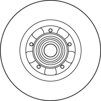 DF6043BS Bremsscheibe TRW SINGLE