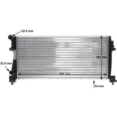 CR 2057 000S Kühler, Motorkühlung BEHR