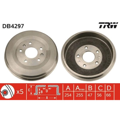 DB4297 Bremstrommel DB4297 Bremstrommel