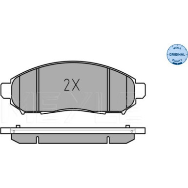 025 242 2716/W Bremsbelagsatz, Scheibenbremse MEYLE-ORIGINAL: True to OE.