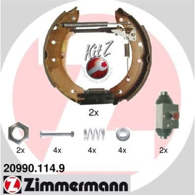 Zimmermann Bremsbackensatz KIT Z 20990.114.9