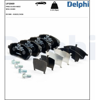 LP2069 Bremsbelagsatz, Scheibenbremse