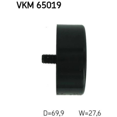 VKM 65019 Umlenk-/Führungsrolle, Keilrippenriemen