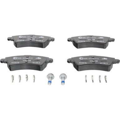 ATE | Bremsensatz, Scheibenbremse | 24.0120-0133.1 + 13.0460-3978.2