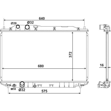 53534 Kühler, Motorkühlung