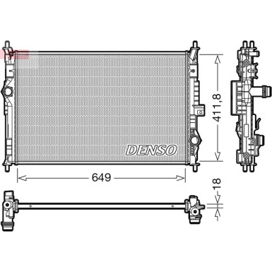 DRM21103 Kühler, Motorkühlung DRM21103 Kühler, Motorkühlung