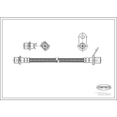 Corteco | Bremsschlauch | 19033052