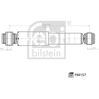 febi bilstein | Stoßdämpfer | 194157