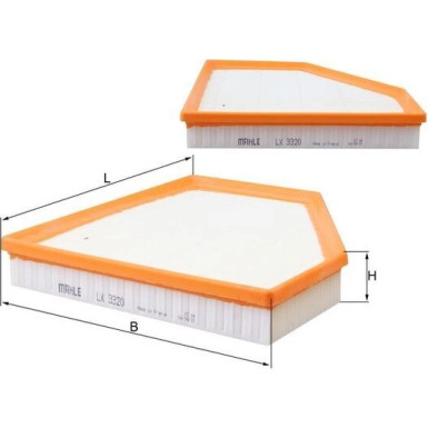 LX 3320 Luftfilter LX 3320 Luftfilter