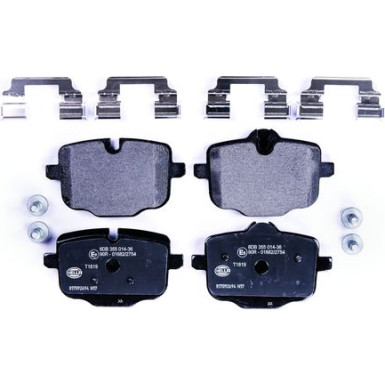 Hella | Bremsbelagsatz, Scheibenbremse | 8DB 355 014-361