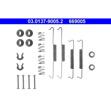 03.0137-9005.2 Zubehörsatz, Bremsbacken
