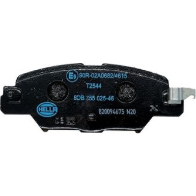 Hella | Bremsbelagsatz, Scheibenbremse | 8DB 355 025-461