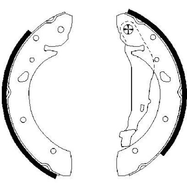 0 986 487 572 Bremsbackensatz