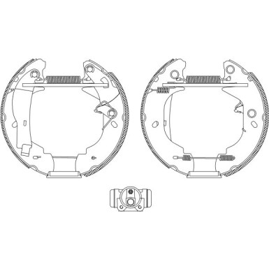 Hella | Bremsbackensatz | 8DB 355 004-121