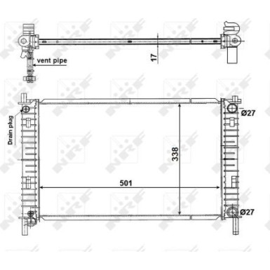 56134 Kühler, Motorkühlung EASY FIT