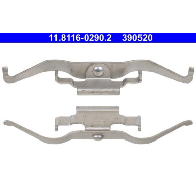 2 x ATE Feder, Bremssattel | 11.8116-0290.2