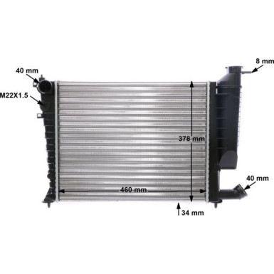 Mahle | Kühler, Motorkühlung | CR 478 000S