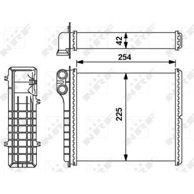 54239 Wärmetauscher, Innenraumheizung