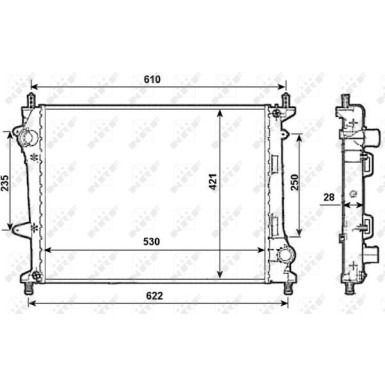 NRF | Kühler, Motorkühlung | 53987