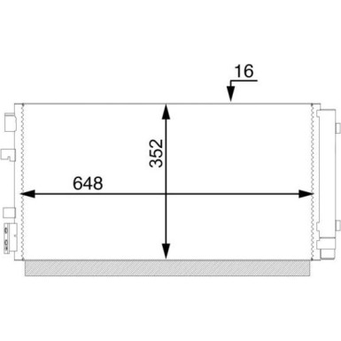 AC 44 000S Kondensator, Klimaanlage BEHR AC 44 000S Kondensator, Klimaanlage BEHR