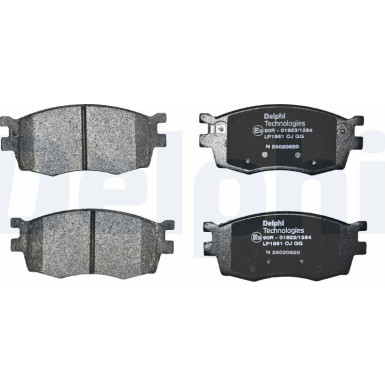 Delphi | Bremsbelagsatz, Scheibenbremse | LP1951 Delphi | Bremsbelagsatz, Scheibenbremse | LP1951