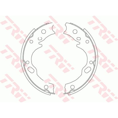 GS7169 Bremsbackensatz, Feststellbremse