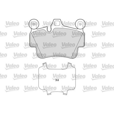 601672 Bremsbelagsatz, Scheibenbremse