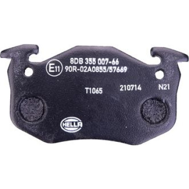 Hella | Bremsbelagsatz, Scheibenbremse | 8DB 355 007-661