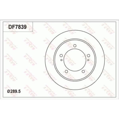 DF7839 Bremsscheibe
