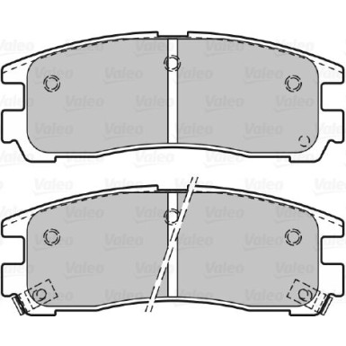 598834 Bremsbelagsatz, Scheibenbremse