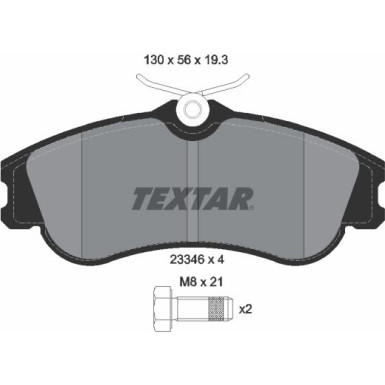 Textar Bremsbelagsatz, Scheibenbremse Q+ 2334602
