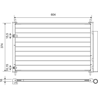 812654 Kondensator, Klimaanlage