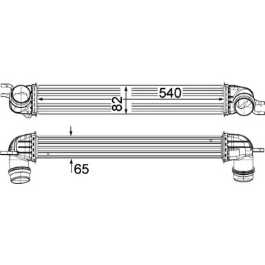Mahle | Ladeluftkühler | CI 375 000P