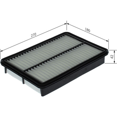 BOSCH F 026 400 347 Luftfilter