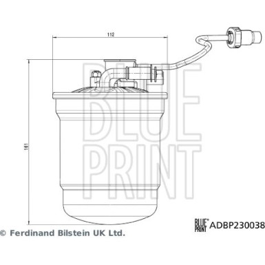 Blue Print | Kraftstofffilter | ADBP230038