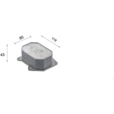 Mahle | Ölkühler, Motoröl | CLC 265 000S