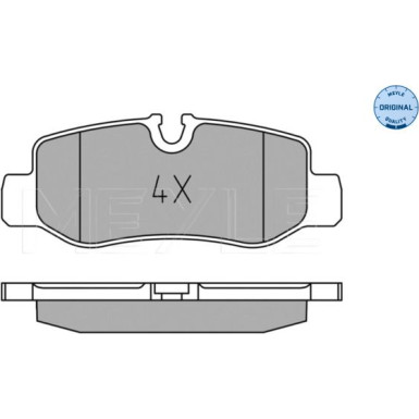 025 221 0118 Bremsbelagsatz, Scheibenbremse MEYLE-ORIGINAL: True to OE.