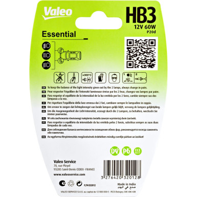 032012 Glühlampe, Nebelscheinwerfer ESSENTIAL