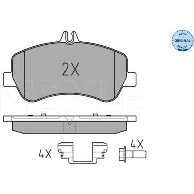 Meyle Bremsbelagsatz, Scheibenbremse MEYLE-ORIGINAL: True to OE 025 248 6720