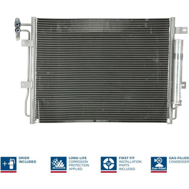 940406 Kondensator, Klimaanlage ** FIRST FIT **