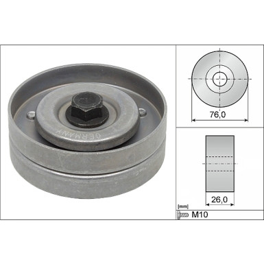 532 0402 30 Umlenk-/Führungsrolle, Keilrippenriemen