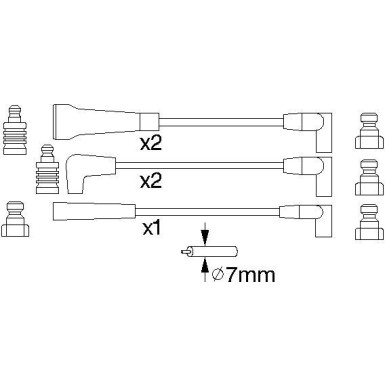 BOSCH | Zündleitungssatz | 0 986 356 780