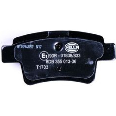 Hella | Bremsbelagsatz, Scheibenbremse | 8DB 355 013-361