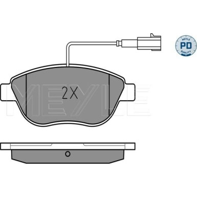 025 237 0918/PD Bremsbelagsatz, Scheibenbremse MEYLE-PD: Advanced performance and design.