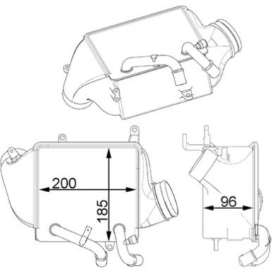 Mahle | Ladeluftkühler | CI 156 000P