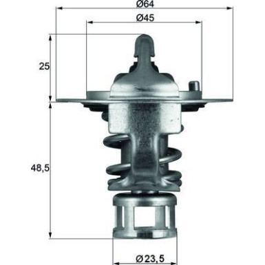 Mahle | Thermostat, Kühlmittel | TX 65 82