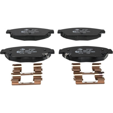 ATE | Bremsensatz, Scheibenbremse | 24.0126-0182.1 + 13.0460-7263.2 +