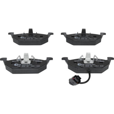 ATE | Bremsensatz, Scheibenbremse | 24.0122-0151.1+13.0460-7117.2