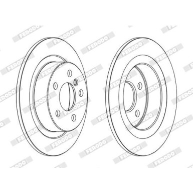 Ferodo | Bremsscheibe | DDF2612C