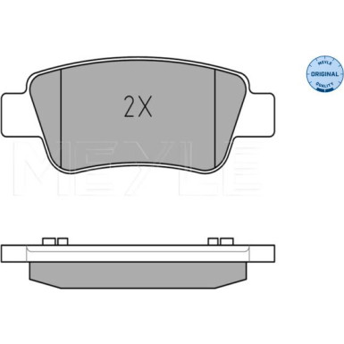 Meyle Bremsbelagsatz, Scheibenbremse MEYLE-ORIGINAL: True to OE 025 246 3516/W